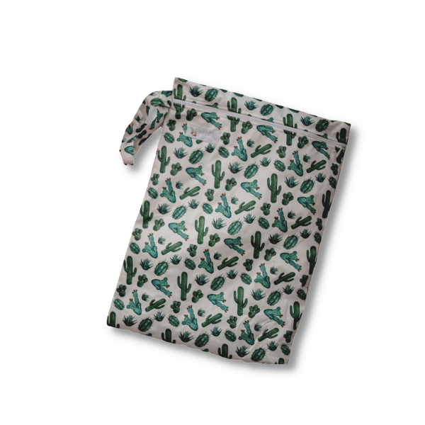 Wet Bag (Large) - Cacti - Everyday Living Eco Store 