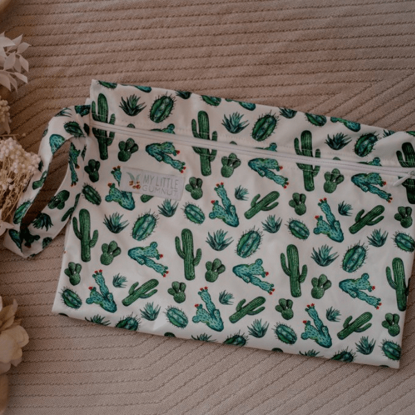 Wet Bag (Large) - Cacti - Everyday Living Eco Store 