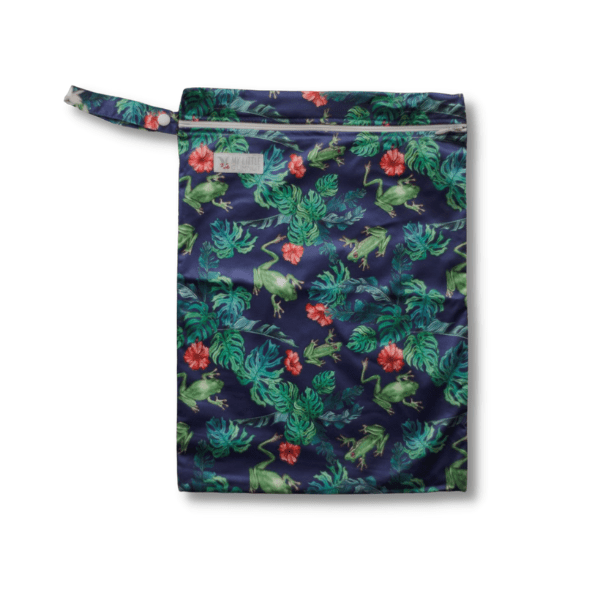 Wet Bag (Large) - Tropical Frogs - Everyday Living Eco Store 