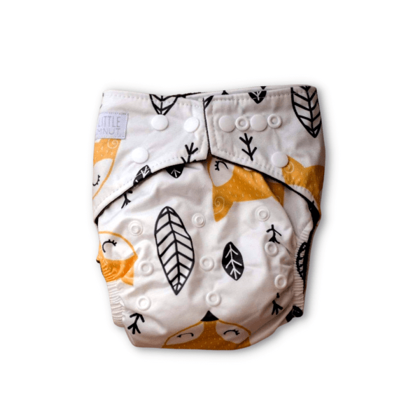 Modern Cloth Nappy - Night Time - Sleepy Fox - Everyday Living Eco Store 