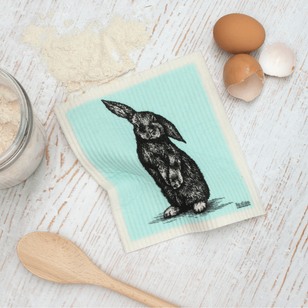 Compostable Sponge Cloth - Bunny - Everyday Living Eco Store 