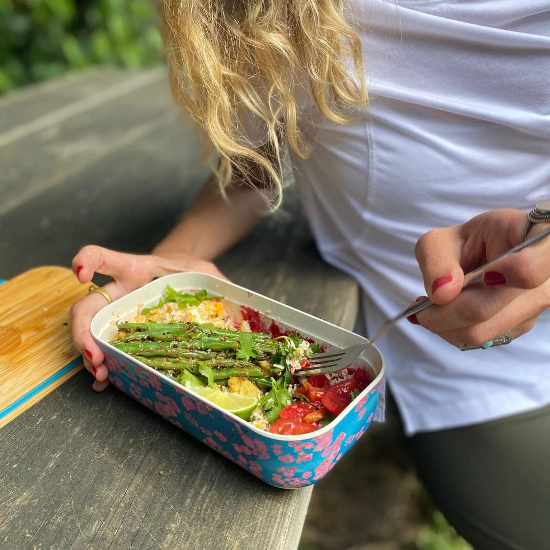 Bamboo Lunchbox - Pink Coral - Everyday Living Eco Store 