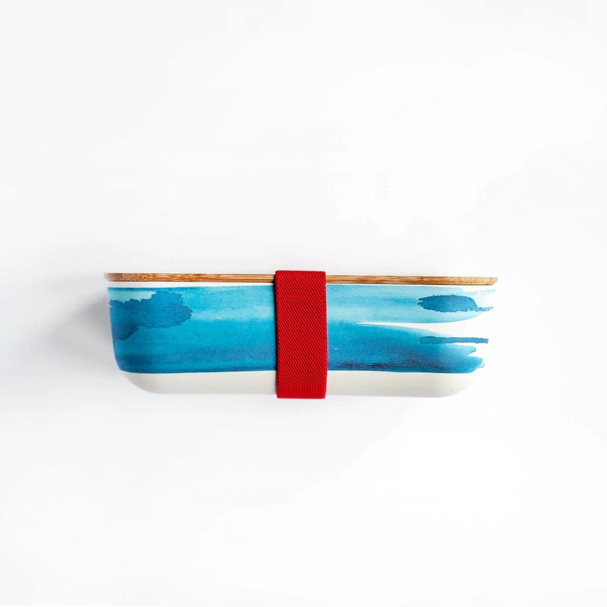 Bamboo Lunchbox - Blue Waves - Everyday Living Eco Store 